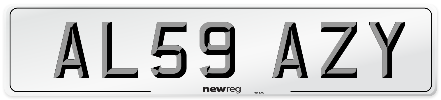 AL59 AZY Number Plate from New Reg